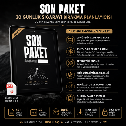 SON PAKET Sigarayı Bırakma Planlayıcısı