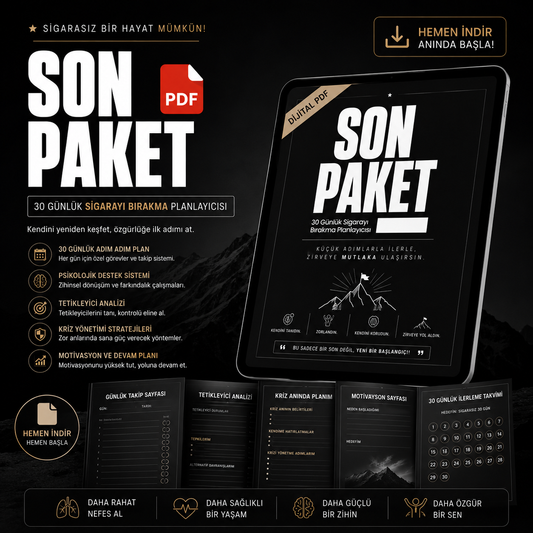 SON PAKET 30 Günlük Sigarayı Bırakma Planlayıcısı